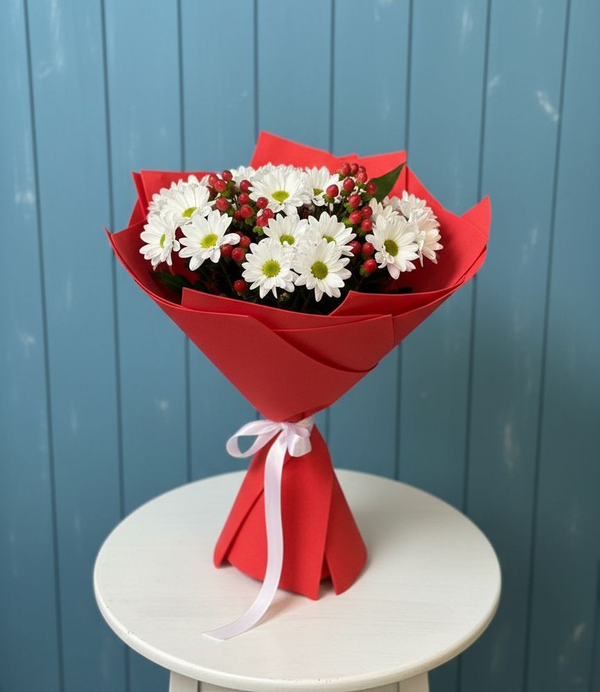 Букет цветов из: Хризантемы в Малой Дубне