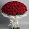 Букет 101 Красная роза Блэк Мэджик в Малой Дубне