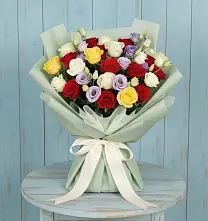 Букет цветов из:  Розы в Малой Дубне