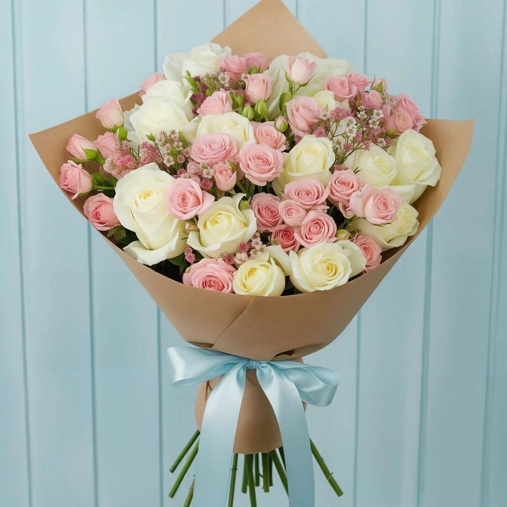 Букет цветов из: Розы в Малой Дубне