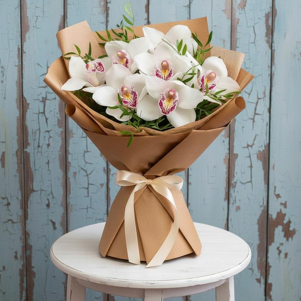 Букет цветов из: Орхидеи и Розы в Малой Дубне