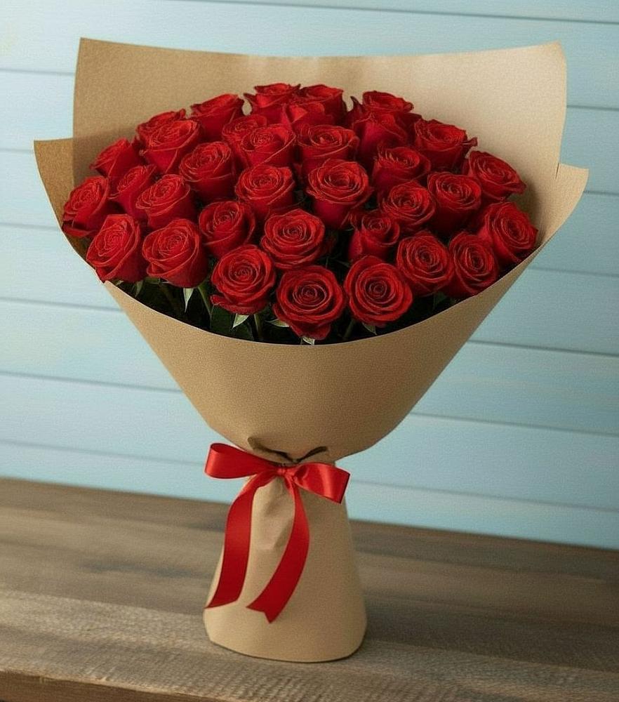 Букет Красные розы Милано в Малой Дубне