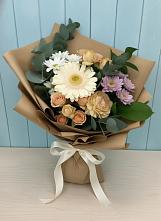 Букет цветов из:  Герберы и Хризантемы #REPLACE_PRED# Малой Дубне