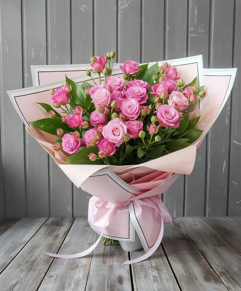 Букет Розовый кустик в Малой Дубне