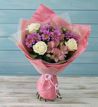 Букет цветов из:  Герберы #REPLACE_PRED# Малой Дубне