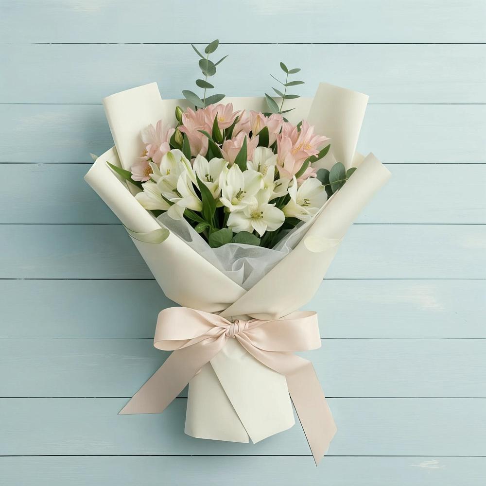 Букет цветов из: Альстромерии в Малой Дубне